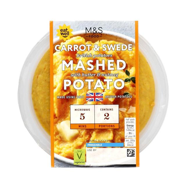 M & S Carrot & Swede Potato Mash, 450g