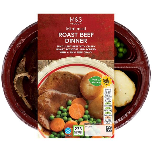 M & S Roast Beef Dinner Mini Meal, 250g