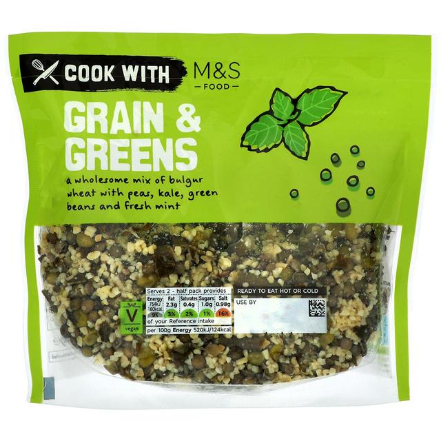 Cook With M & S M & S Grains & Greens Mix, 290g