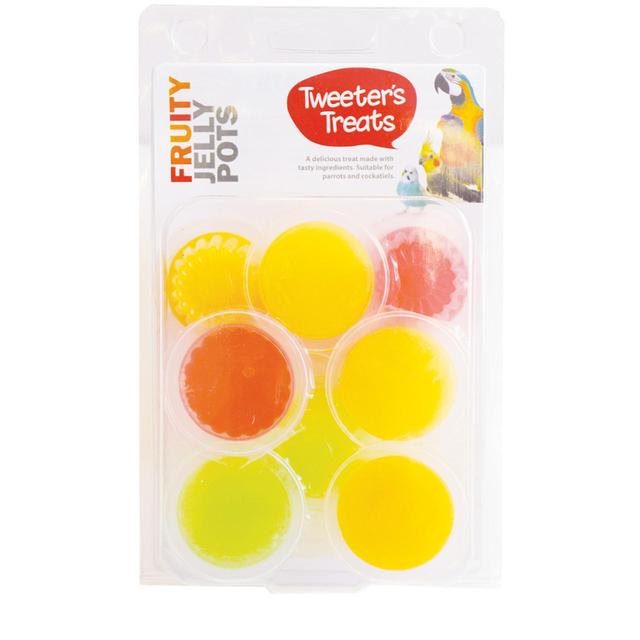 Tweeter’s Treats Fruity Jelly Pots, 8 Per Pack