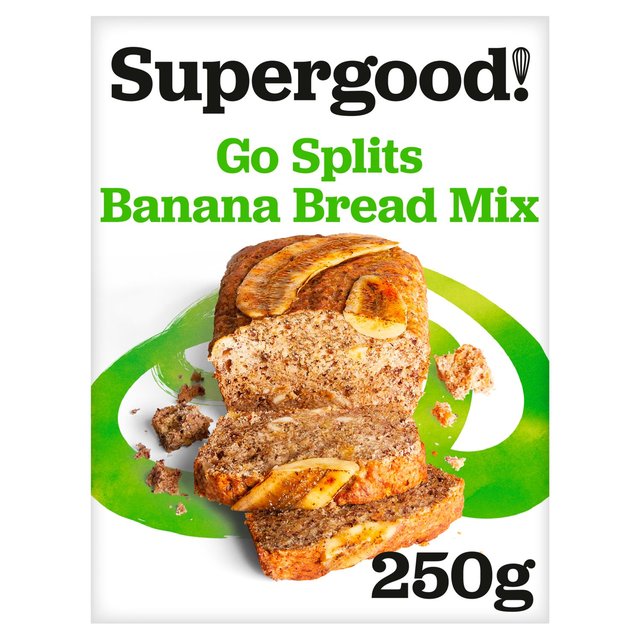 Supergood! Bakery Gluten Free & Vegan Go Splits Banana Bread Mix, 250g