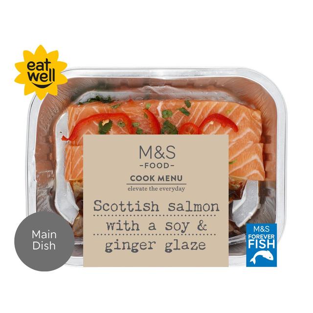 Cook With M & S Salmon With Soy & Ginger Dressing, 260g