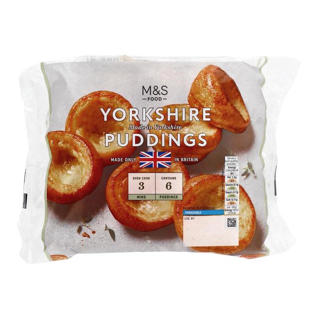 M & S 6 Yorkshire Puddings, 132g