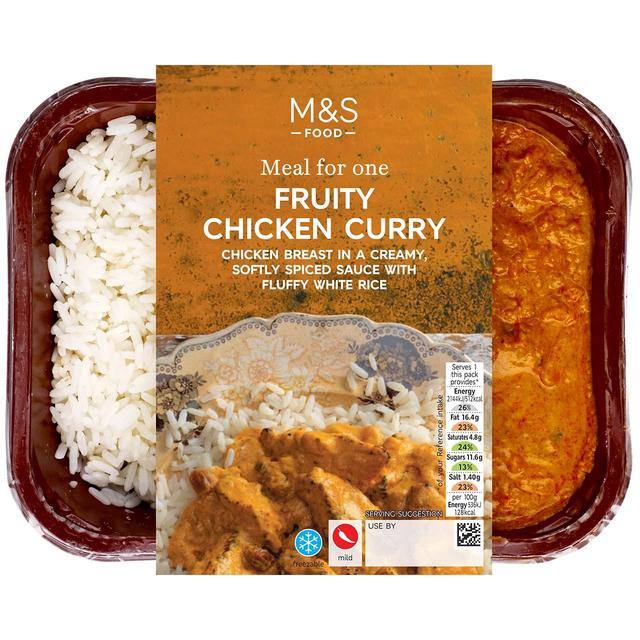 M & S Fruity Chicken Curry With Rice, 400g