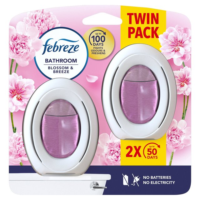 Febreze Bathroom Air Freshener Blossom, 2 Per Pack