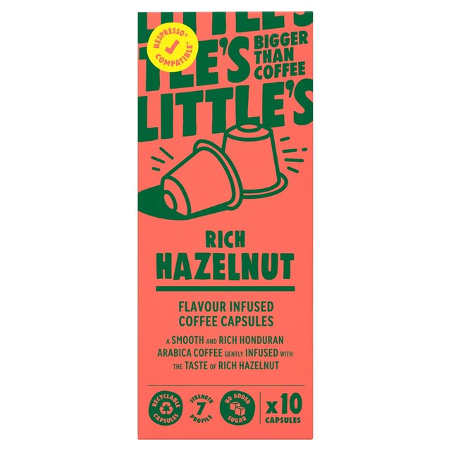 Little’s Rich Hazelnut Nespresso Compatible Capsules, 10 Per Pack
