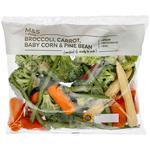 M&S Broccoli, Carrot, Baby Corn & Fine Bean