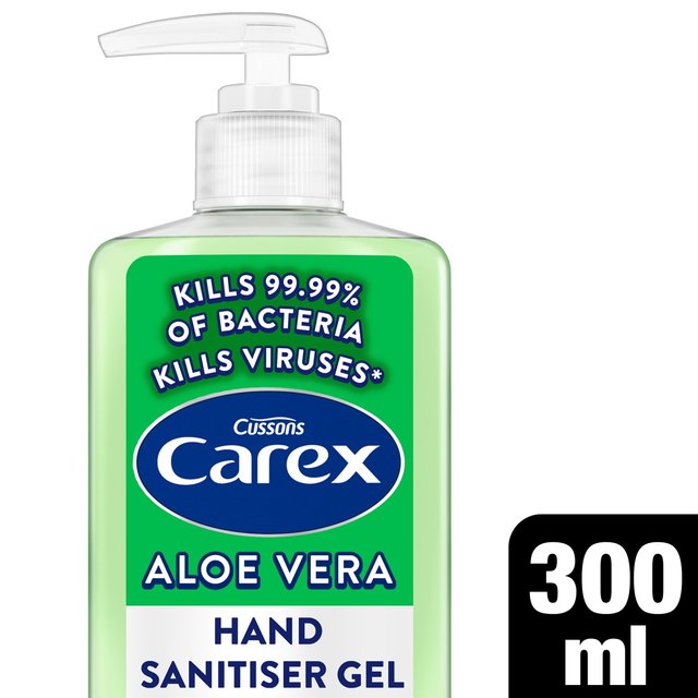 Carex Aloe Vera Antibacterial Hand Sanitiser Gel, 300ml