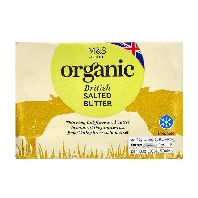 M & S Organic British Salted Butter, 250g