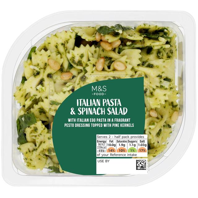 M & S Italian Pasta & Spinach Salad, 200g