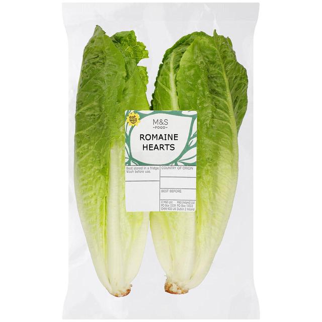M & S Romaine Heart Lettuce, 2 Per Pack