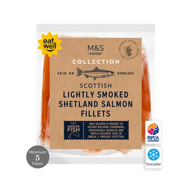 M & S Collection Kiln Smoked Salmon Fillets, 600g