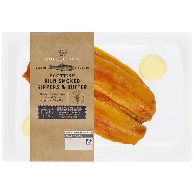 M & S Collection Scottish Kiln Smoked Kippers & Butter, 230g