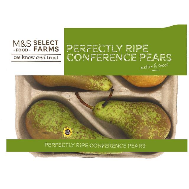 M & S Conference Pears Perfectly Ripe, 4 Per Pack