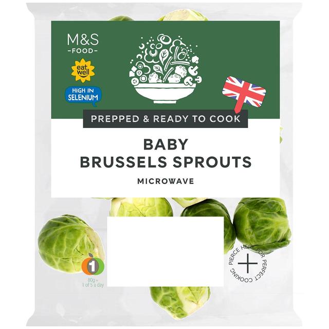 M & S Prepped Baby Sprouts, 80g