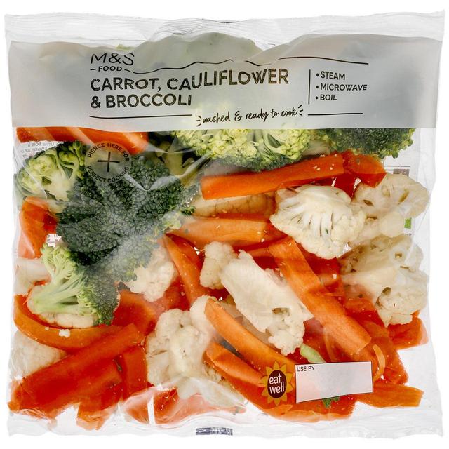 M & S Carrot, Cauliflower & Broccoli, 500g