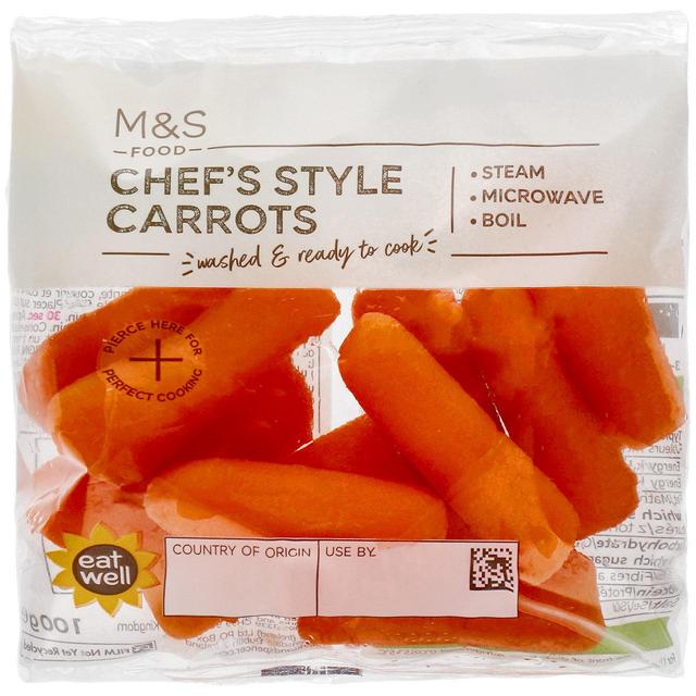 M & S Chef’s Style Carrots, 100g