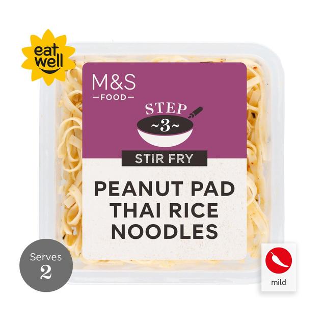 M & S Peanut Pad Thai Rice Noodles, 275g