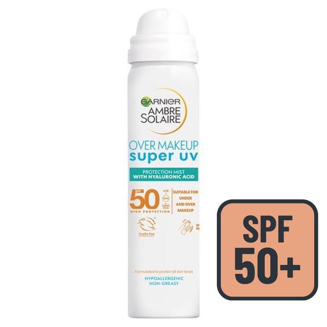 Garnier Ambre Solaire Over Makeup Super UV Protection Mist SPF50, 75ml