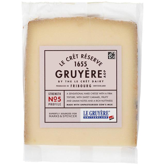 M & S Gruyere Special Reserve 1655 Cheese, Typically: 150g