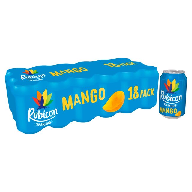 Rubicon Sparkling Mango, 18 x 330ml