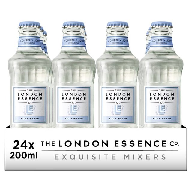 London Essence Co. Soda Water, 24 x 200ml