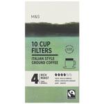 M&S Cup Filters Italian Style Coffee
