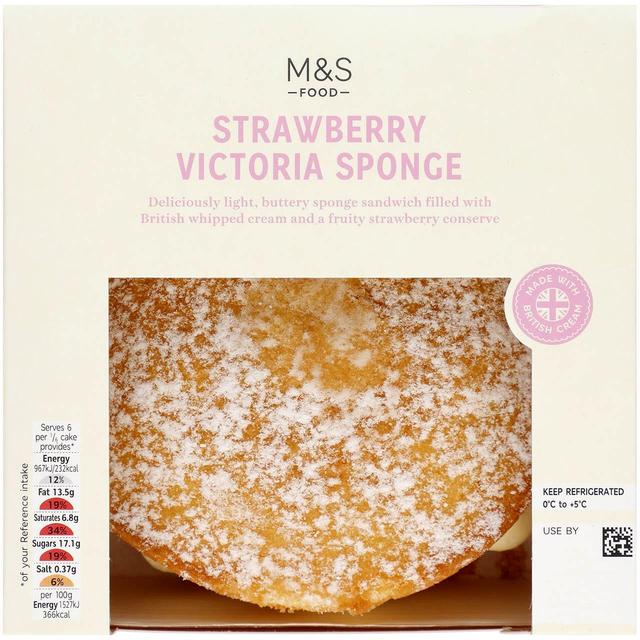 M & S Strawberry Victoria Sponge Sandwich, 395g