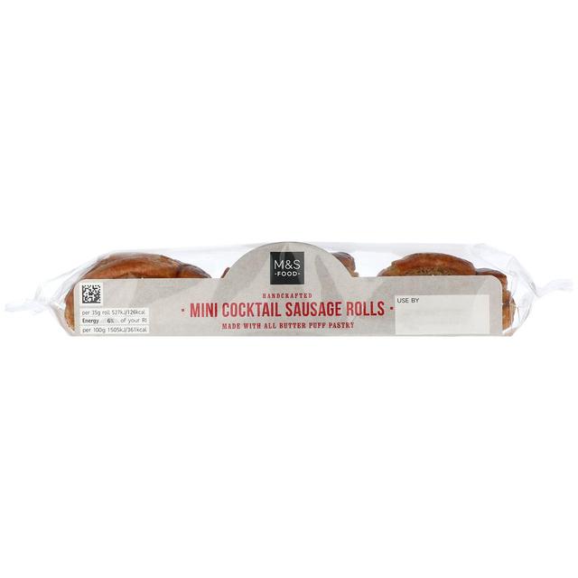 M & S Handcrafted Mini Cocktail Sausage Rolls, 105g