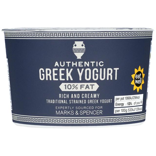 M & S Authentic Greek Yogurt 10% Fat, 200g