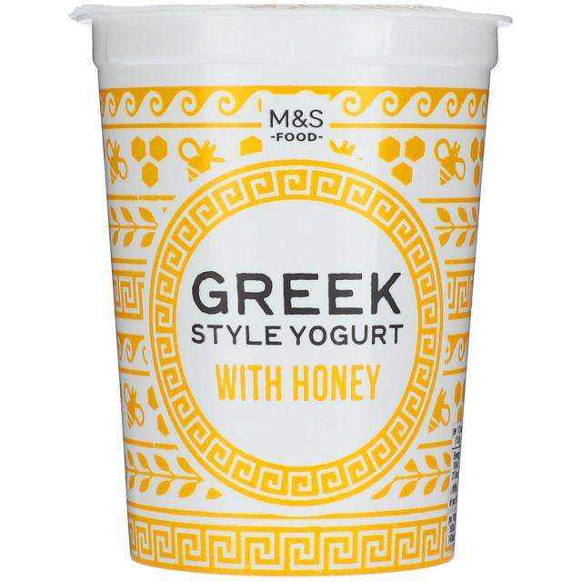 M & S Greek Style Live Yogurt With Honey, 450g