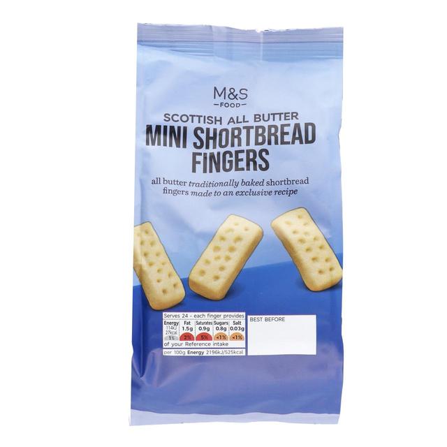 M & S All Butter Mini Scottish Shortbread Fingers, 125g