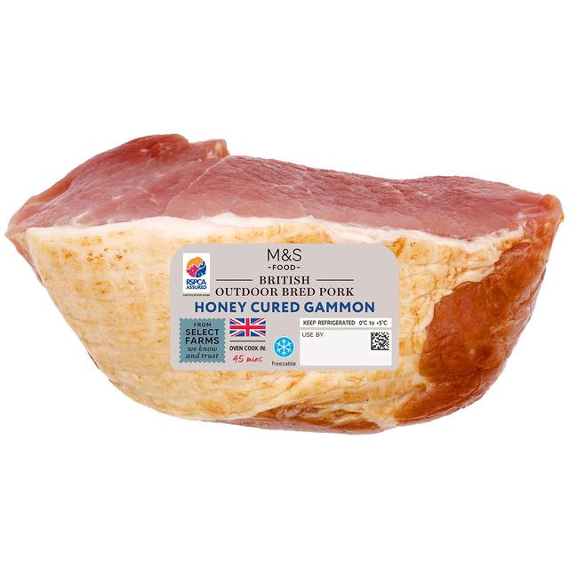 M & S Select Farms British Outdoor Bred Honey Cured Gammon, 600g