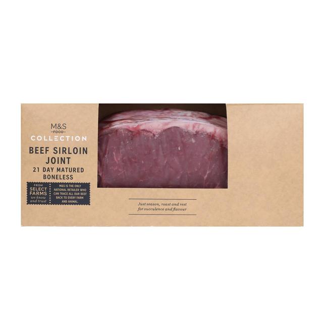 M & S Select Farms British Beef Sirloin Joint, Typically: 1.5kg