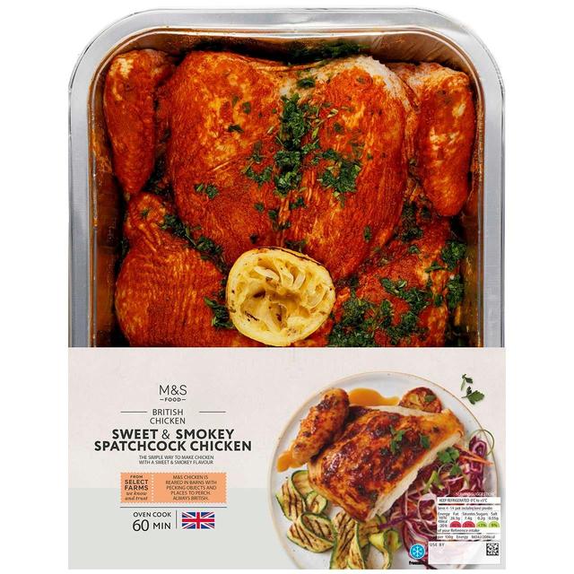 Cook With M & S Sweet & Smokey Spatchcock Chicken, 1.53kg