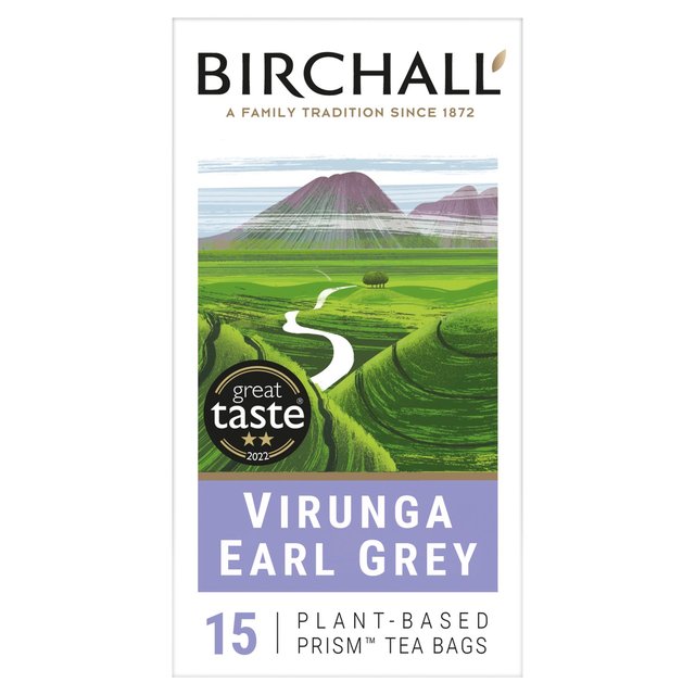 Birchall Virunga Earl Grey Tea Bags, 15 Per Pack