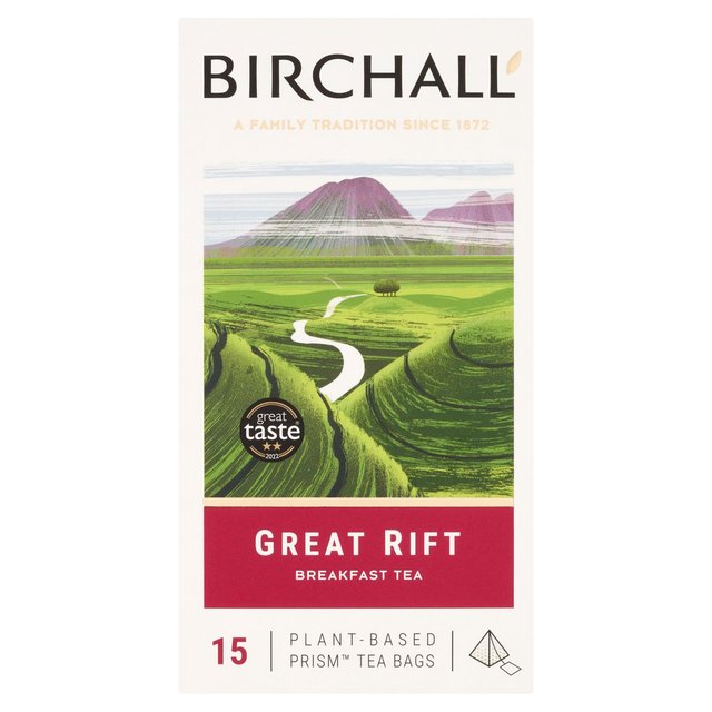 Birchall Great Rift Breakfast Blend Tea Bags, 15 Per Pack