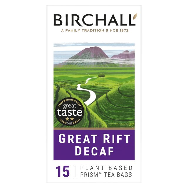 Birchall Great Rift Decaf 15 Prism Tea Bags, 15 Per Pack