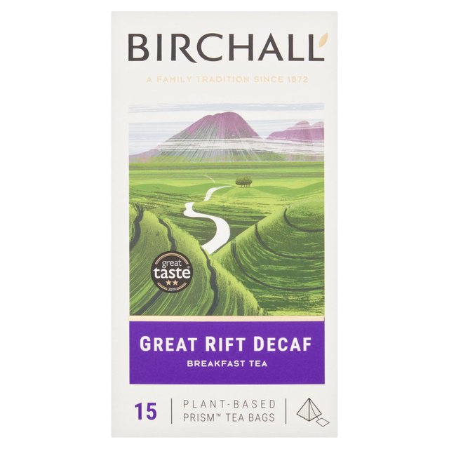 Birchall Great Rift Decaf 15 Prism Tea Bags, 15 Per Pack