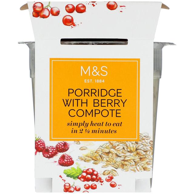 M & S Porridge With Berry Compote, 350g
