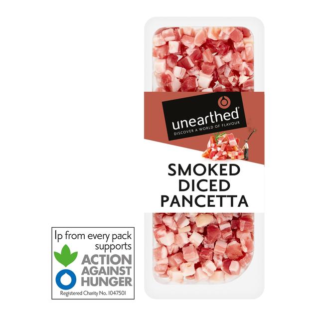 Unearthed Diced Smoked Pancetta, 2 x 77g