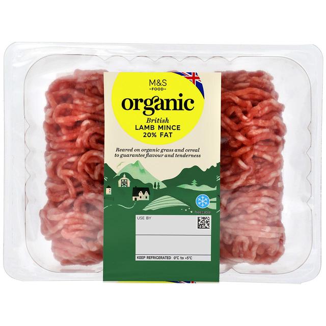 M & S Organic Lamb Mince 20% Fat, 400g