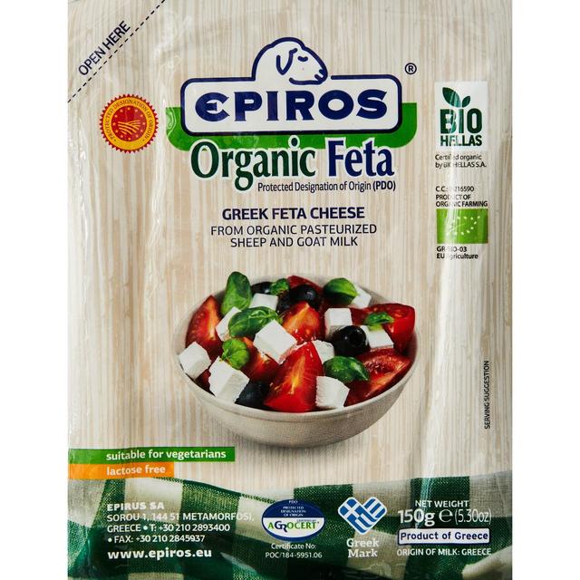Epiros Organic Sheep & Goat Milk Feta, 150g