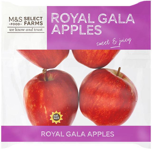 M & S British Royal Gala Apples, 4 Per Pack