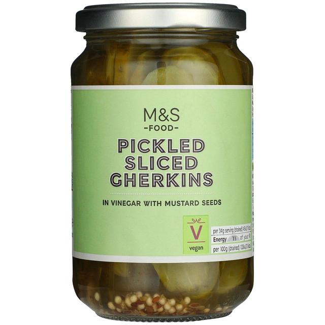 M & S Sliced Gherkins in Vinegar, 340g