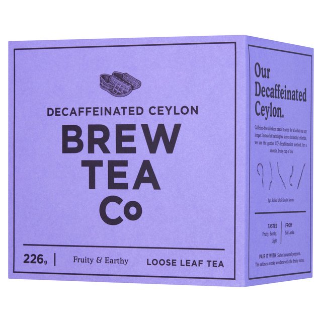 Brew Tea Co CO2 Decaffeinated Tea Loose Leaf Tea, 226g