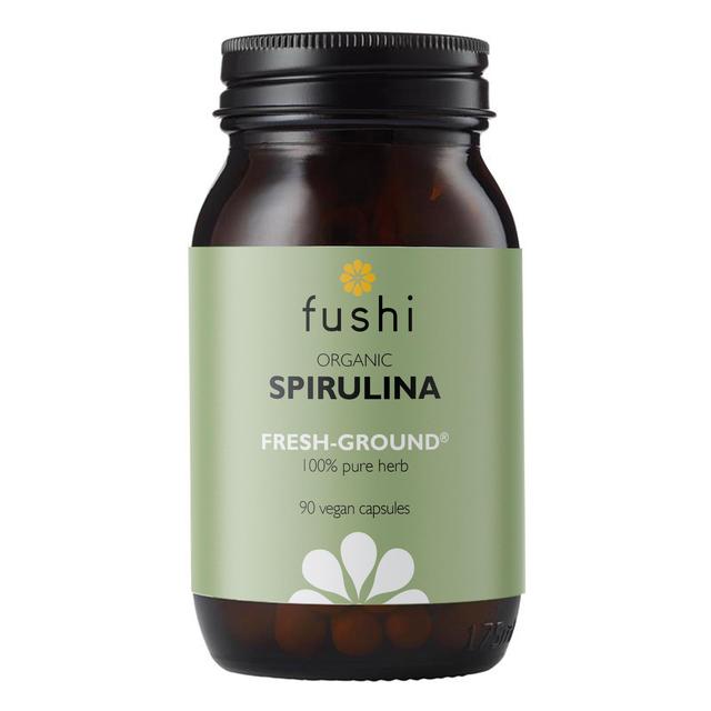 Fushi Organic Spirulina Iron, Protein & Vitamin B Capsules, 90 Per Pack