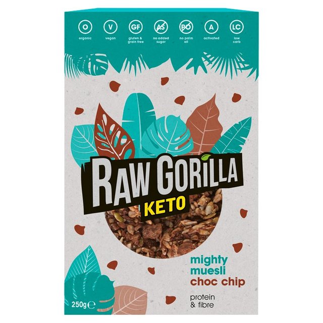 Raw Gorilla Keto Mighty Muesli Choc Chip, 250g