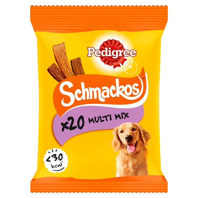 Pedigree Schmackos Adult Dog Treats Meat Mix, 20 x 8g