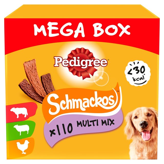 Pedigree Schmackos Adult Dog Treats Meaty Multi Mix, 790g 110 x 8g
